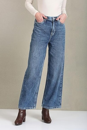 U.S. POLO ASSN Women's Loose High Rise Jeans